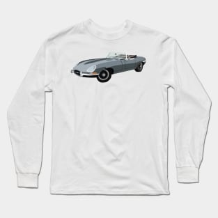 Grey Vintage Sport Car Long Sleeve T-Shirt